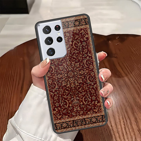 Samsung Galaxy S21 Ultra 5G Cover - ONation Persian Rugs Series - HQ Ultra Shine Premium Infinity Glass Soft Silicon Borders Case