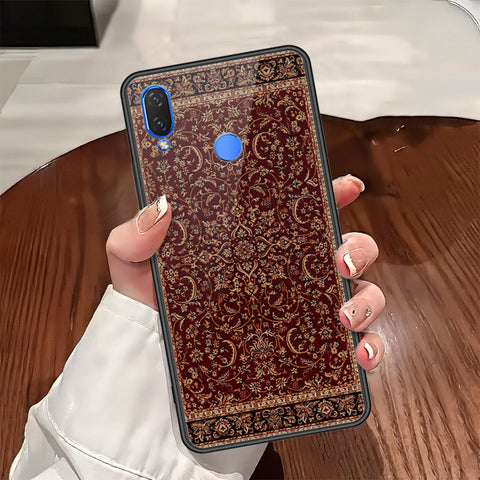 Huawei P Smart Plus Cover - ONation Persian Rugs Series - HQ Ultra Shine Premium Infinity Glass Soft Silicon Borders Case