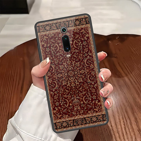 Xiaomi Mi 9T Cover - ONation Persian Rugs Series - HQ Ultra Shine Premium Infinity Glass Soft Silicon Borders Case