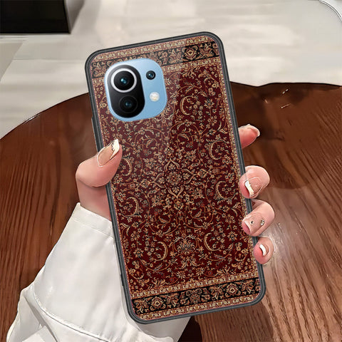 Xiaomi Mi 11 Cover - ONation Persian Rugs Series - HQ Ultra Shine Premium Infinity Glass Soft Silicon Borders Case