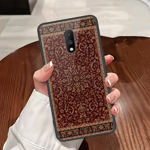 OnePlus 6T Cover - ONation Persian Rugs Series - HQ Ultra Shine Premium Infinity Glass Soft Silicon Borders Case