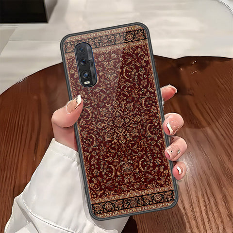 Oppo Find X2 Cover - ONation Persian Rugs Series - HQ Ultra Shine Premium Infinity Glass Soft Silicon Borders Case