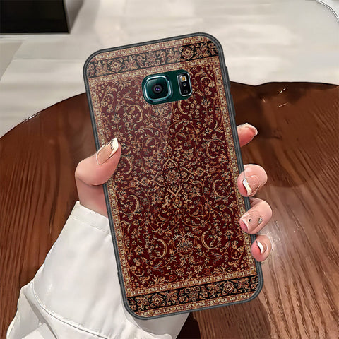 Samsung Galaxy S6 Edge Plus Cover - ONation Persian Rugs Series - HQ Ultra Shine Premium Infinity Glass Soft Silicon Borders Case