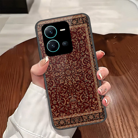 Vivo X80 Lite Cover - Onation Persian Rugs Series - HQ Ultra Shine Premium Infinity Glass Soft Silicon Borders Case