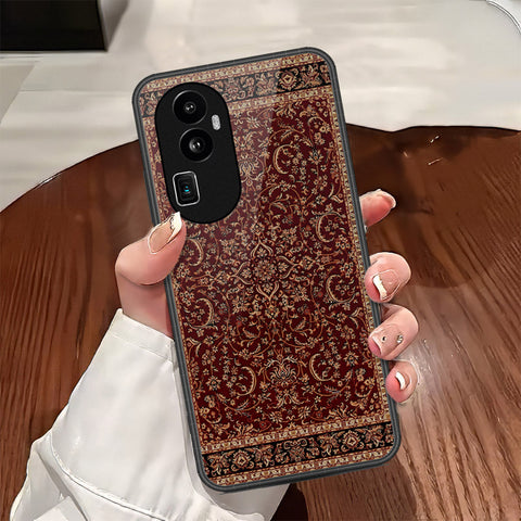 Oppo Reno 10 Pro Plus Cover - ONation Persian Rugs Series - HQ Ultra Shine Premium Infinity Glass Soft Silicon Borders Case