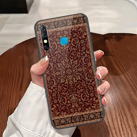 Infinix Hot 8 Cover - ONation Persian Rugs Series - HQ Ultra Shine Premium Infinity Glass Soft Silicon Borders Case