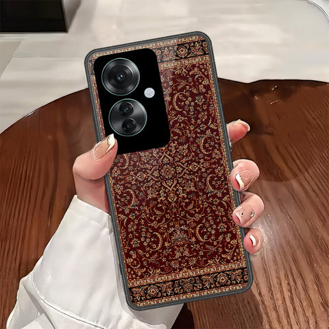 Oppo Reno 11F 5G Cover - ONation Persian Rugs Series - HQ Ultra Shine Premium Infinity Glass Soft Silicon Borders Case