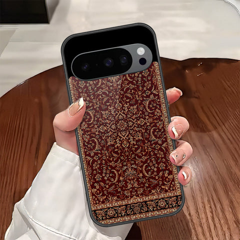 Google Pixel 9 Cover - ONation Persian Rugs Series - HQ Ultra Shine Premium Infinity Glass Soft Silicon Borders Case