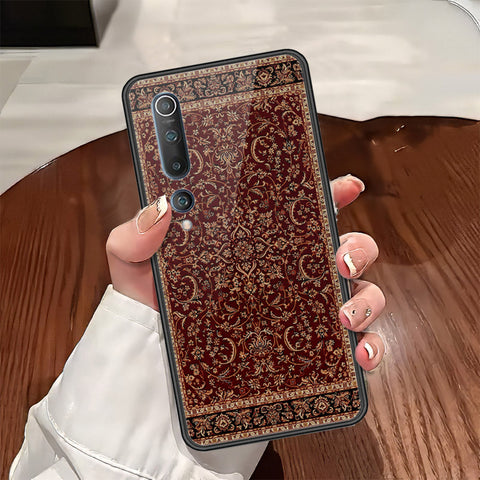 Xiaomi Mi 10 Cover - ONation Persian Rugs Series - HQ Ultra Shine Premium Infinity Glass Soft Silicon Borders Case