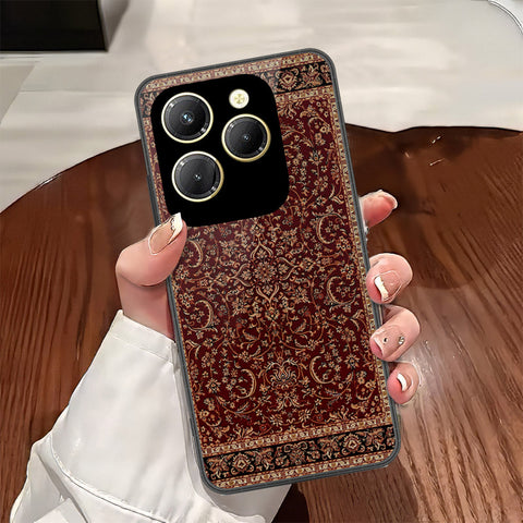 Infinix Hot 40 Pro Cover - ONation Persian Rugs Series - HQ Ultra Shine Premium Infinity Glass Soft Silicon Borders Case