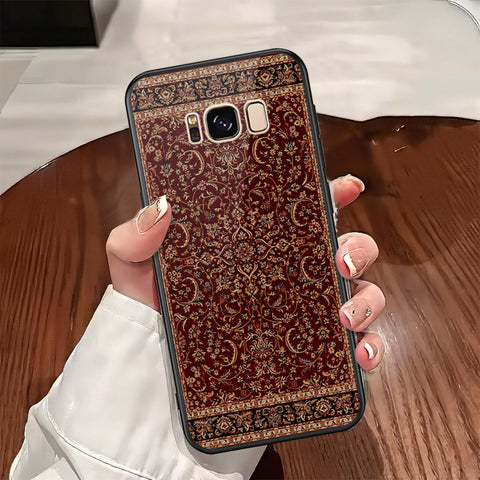 Samsung Galaxy S8 Cover - ONation Persian Rugs Series - HQ Ultra Shine Premium Infinity Glass Soft Silicon Borders Case