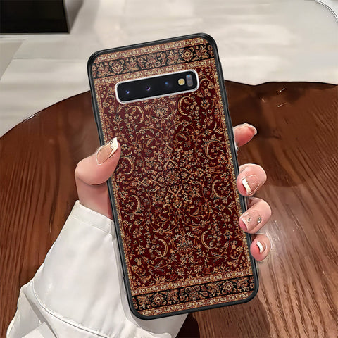 Samsung Galaxy S10 Cover - ONation Persian Rugs Series - HQ Ultra Shine Premium Infinity Glass Soft Silicon Borders Case
