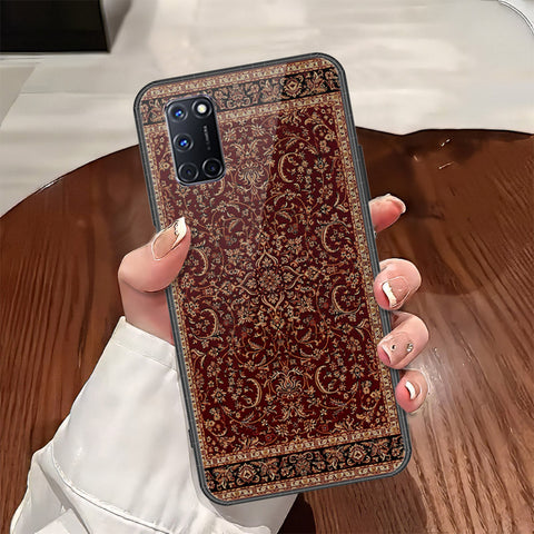 Oppo A92 Cover - ONation Persian Rugs Series - HQ Ultra Shine Premium Infinity Glass Soft Silicon Borders Case