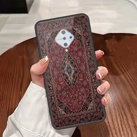 Vivo Y51 (2020 September) Cover - ONation Persian Rugs Series - HQ Ultra Shine Premium Infinity Glass Soft Silicon Borders Case