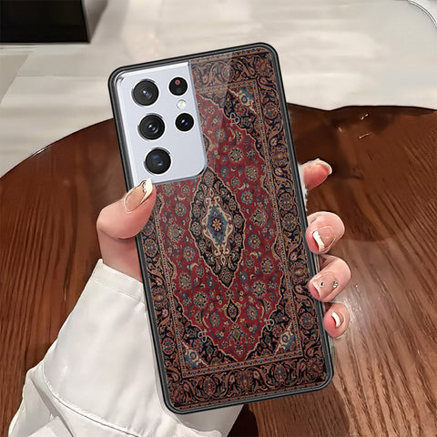 Samsung Galaxy S21 Ultra 5G Cover - ONation Persian Rugs Series - HQ Ultra Shine Premium Infinity Glass Soft Silicon Borders Case