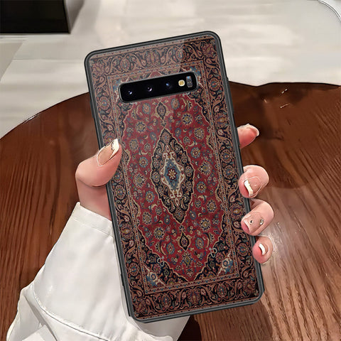 Samsung Galaxy S10 Plus Cover - ONation Persian Rugs Series - HQ Ultra Shine Premium Infinity Glass Soft Silicon Borders Case