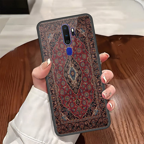 Oppo A5 2020 Cover - ONation Persian Rugs Series - HQ Ultra Shine Premium Infinity Glass Soft Silicon Borders Case