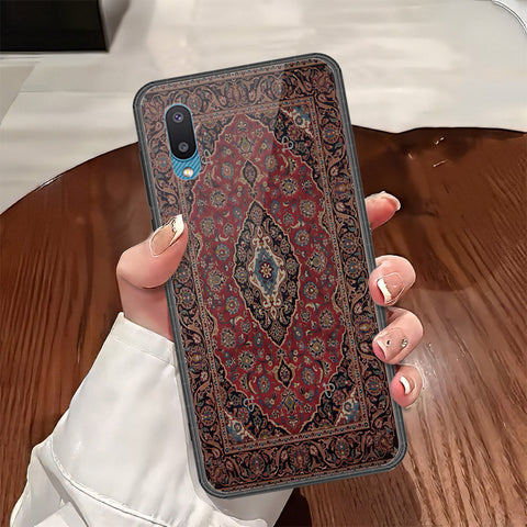 Samsung Galaxy M02 Cover - ONation Persian Rugs Series - HQ Ultra Shine Premium Infinity Glass Soft Silicon Borders Case