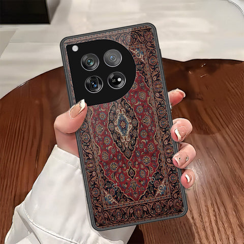 OnePlus 12 Cover - ONation Persian Rugs Series - HQ Ultra Shine Premium Infinity Glass Soft Silicon Borders Case