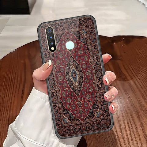 Vivo Y19 Cover - ONation Persian Rugs Series - HQ Ultra Shine Premium Infinity Glass Soft Silicon Borders Case