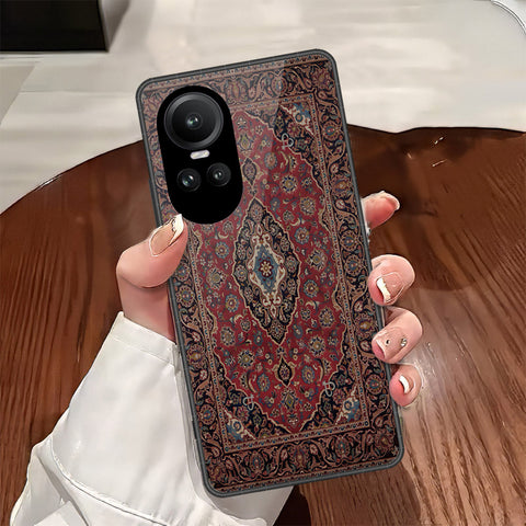 Oppo Reno 10 Pro Cover - ONation Persian Rugs Series - HQ Ultra Shine Premium Infinity Glass Soft Silicon Borders Case