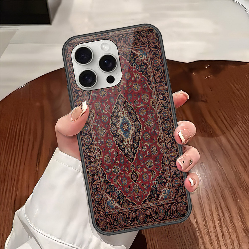 iPhone 16 Pro Max - ONation Persian Rugs Series - HQ Ultra Shine Premium Infinity Glass Soft Silicon Borders Case (Fast Delivery)