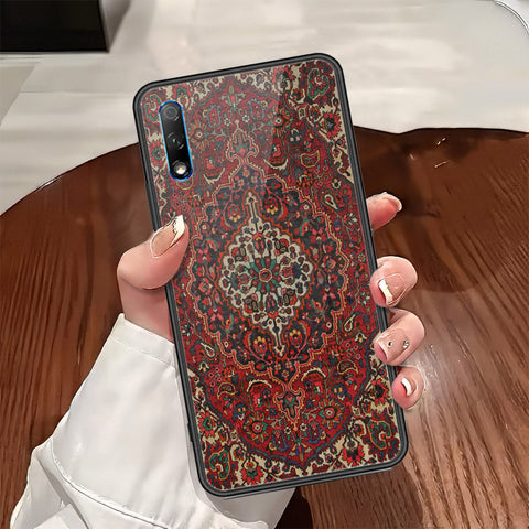 Huawei Enjoy 10 Plus Cover - ONation Persian Rugs Series - HQ Ultra Shine Premium Infinity Glass Soft Silicon Borders Case