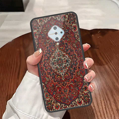 Vivo Y51 (2020 September) Cover - ONation Persian Rugs Series - HQ Ultra Shine Premium Infinity Glass Soft Silicon Borders Case