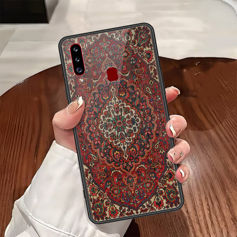 Samsung Galaxy A20s Cover - ONation Persian Rugs Series - HQ Ultra Shine Premium Infinity Glass Soft Silicon Borders Case