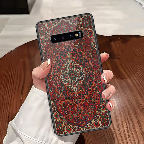 Samsung Galaxy S10 Plus Cover - ONation Persian Rugs Series - HQ Ultra Shine Premium Infinity Glass Soft Silicon Borders Case