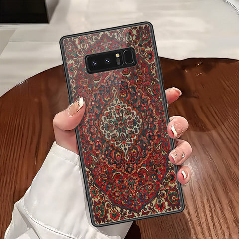 Samsung Galaxy Note 8 Cover - ONation Persian Rugs Series - HQ Ultra Shine Premium Infinity Glass Soft Silicon Borders Case