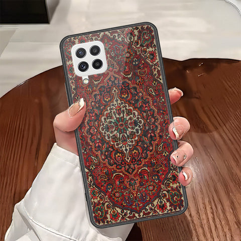 Samsung Galaxy A22 Cover - ONation Persian Rugs Series - HQ Ultra Shine Premium Infinity Glass Soft Silicon Borders Case