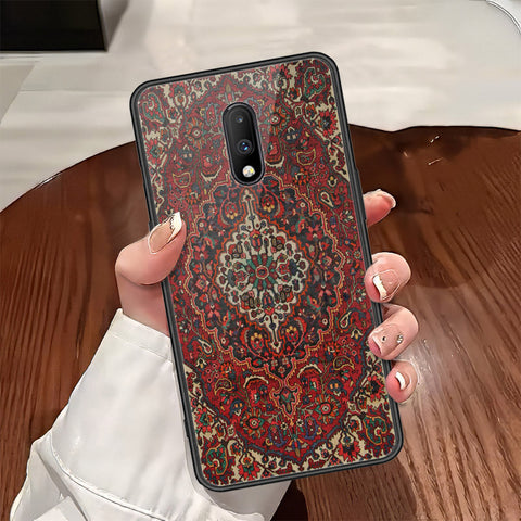 OnePlus 6T Cover - ONation Persian Rugs Series - HQ Ultra Shine Premium Infinity Glass Soft Silicon Borders Case