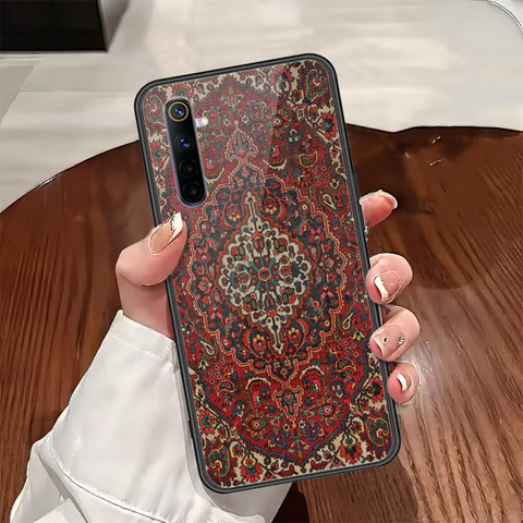 Realme 6 Cover - ONation Persian Rugs Series - HQ Ultra Shine Premium Infinity Glass Soft Silicon Borders Case