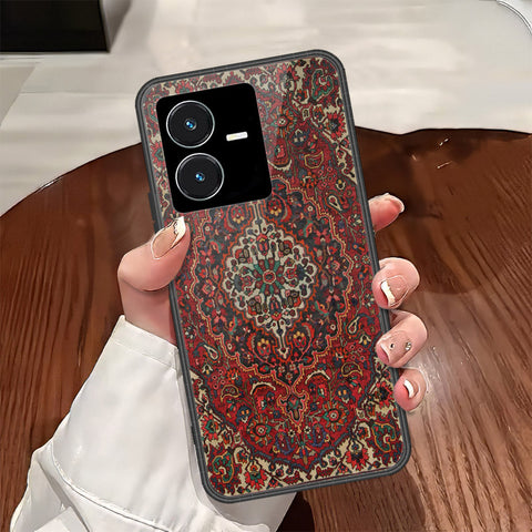 Vivo Y22s Cover - ONation Persian Rugs Series - HQ Ultra Shine Premium Infinity Glass Soft Silicon Borders Case