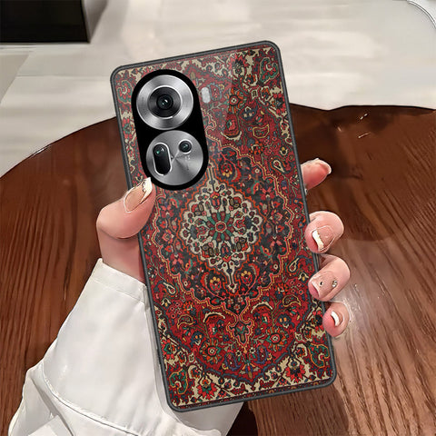 Oppo Reno 11 5G Cover - ONation Persian Rugs Series - HQ Ultra Shine Premium Infinity Glass Soft Silicon Borders Case