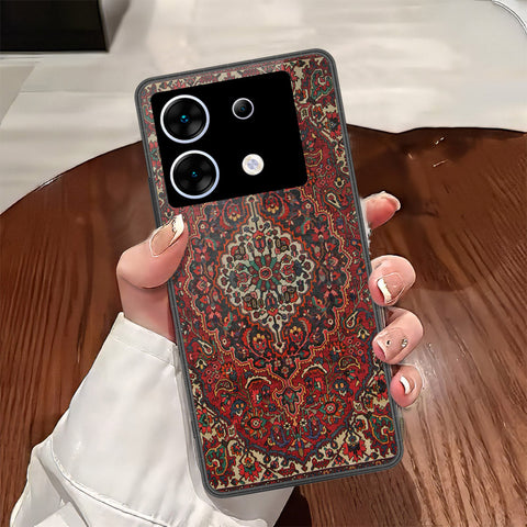 Infinix Zero 30 5G Cover - ONation Persian Rugs Series - HQ Ultra Shine Premium Infinity Glass Soft Silicon Borders Case