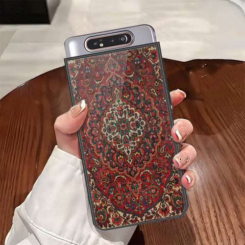 Samsung Galaxy A90 Cover - ONation Persian Rugs Series - HQ Ultra Shine Premium Infinity Glass Soft Silicon Borders Case