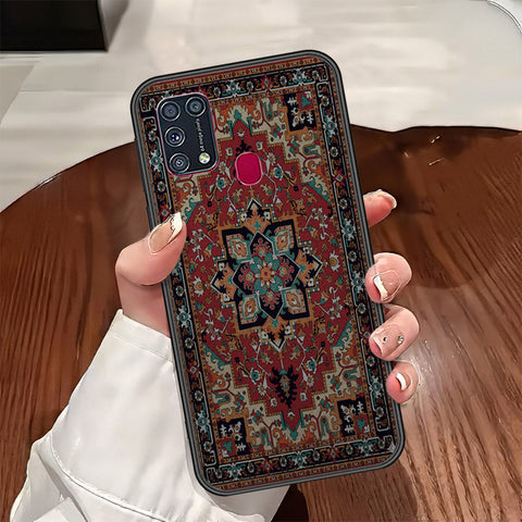 Samsung Galaxy M31 Cover - ONation Persian Rugs Series - HQ Ultra Shine Premium Infinity Glass Soft Silicon Borders Case