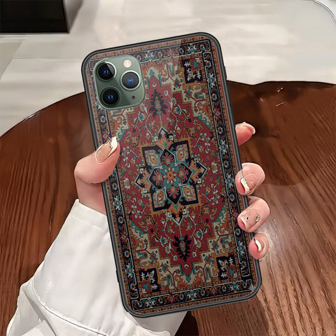 iPhone 11 Pro Max - ONation Persian Rugs Series - HQ Ultra Shine Premium Infinity Glass Soft Silicon Borders Case