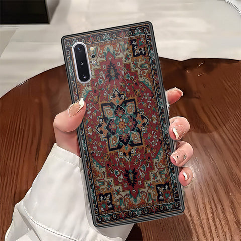 Samsung Galaxy Note 10 Plus Cover - ONation Persian Rugs Series - HQ Ultra Shine Premium Infinity Glass Soft Silicon Borders Case