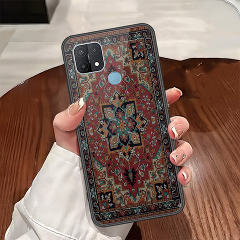 Oppo A15s Cover - ONation Persian Rugs Series - HQ Ultra Shine Premium Infinity Glass Soft Silicon Borders Case