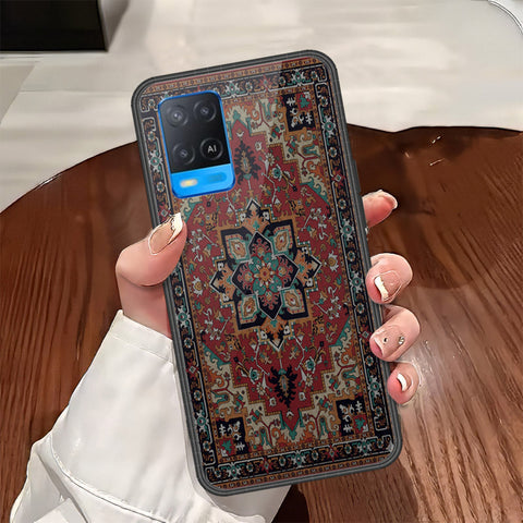 Oppo A54 4G Cover - ONation Persian Rugs Series - HQ Ultra Shine Premium Infinity Glass Soft Silicon Borders Case