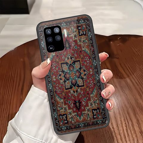 Oppo A94 Cover - ONation Persian Rugs Series - HQ Ultra Shine Premium Infinity Glass Soft Silicon Borders Case