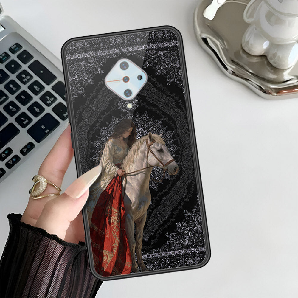 Vivo S1 Pro Cover - Onaton Persian Rugs Series 3 - HQ Ultra Shine Premium Infinity Glass Soft Silicon Borders Case