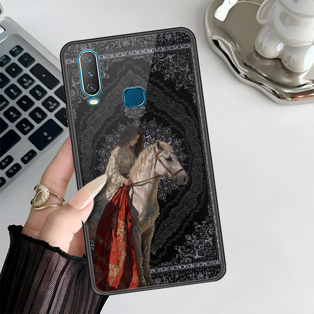 Vivo Y17 Cover - Onaton Persian Rugs Series 3 - HQ Ultra Shine Premium Infinity Glass Soft Silicon Borders Case