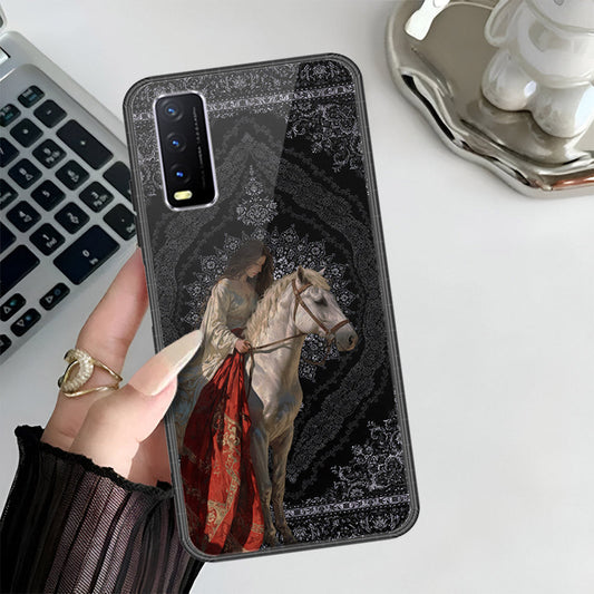 Vivo Y20 Cover - ONation Persian Rugs Series 3 - HQ Ultra Shine Premium Infinity Glass Soft Silicon Borders Case