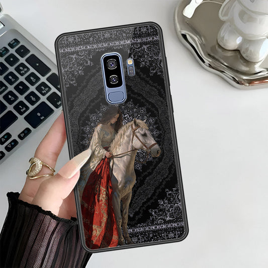 Samsung Galaxy S9 Plus Cover - Onaton Persian Rugs Series 3 - HQ Ultra Shine Premium Infinity Glass Soft Silicon Borders Case