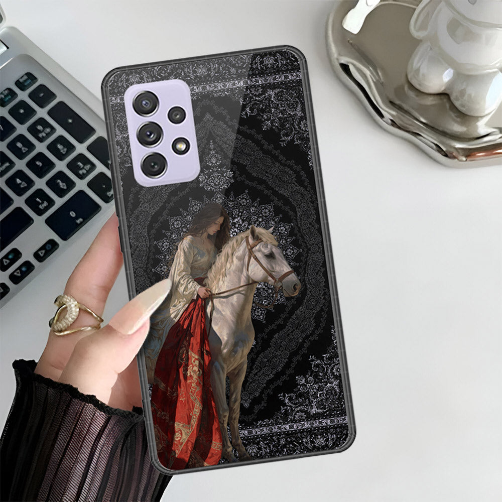 Samsung Galaxy A72 Cover - Onaton Persian Rugs Series 3 - HQ Ultra Shine Premium Infinity Glass Soft Silicon Borders Case