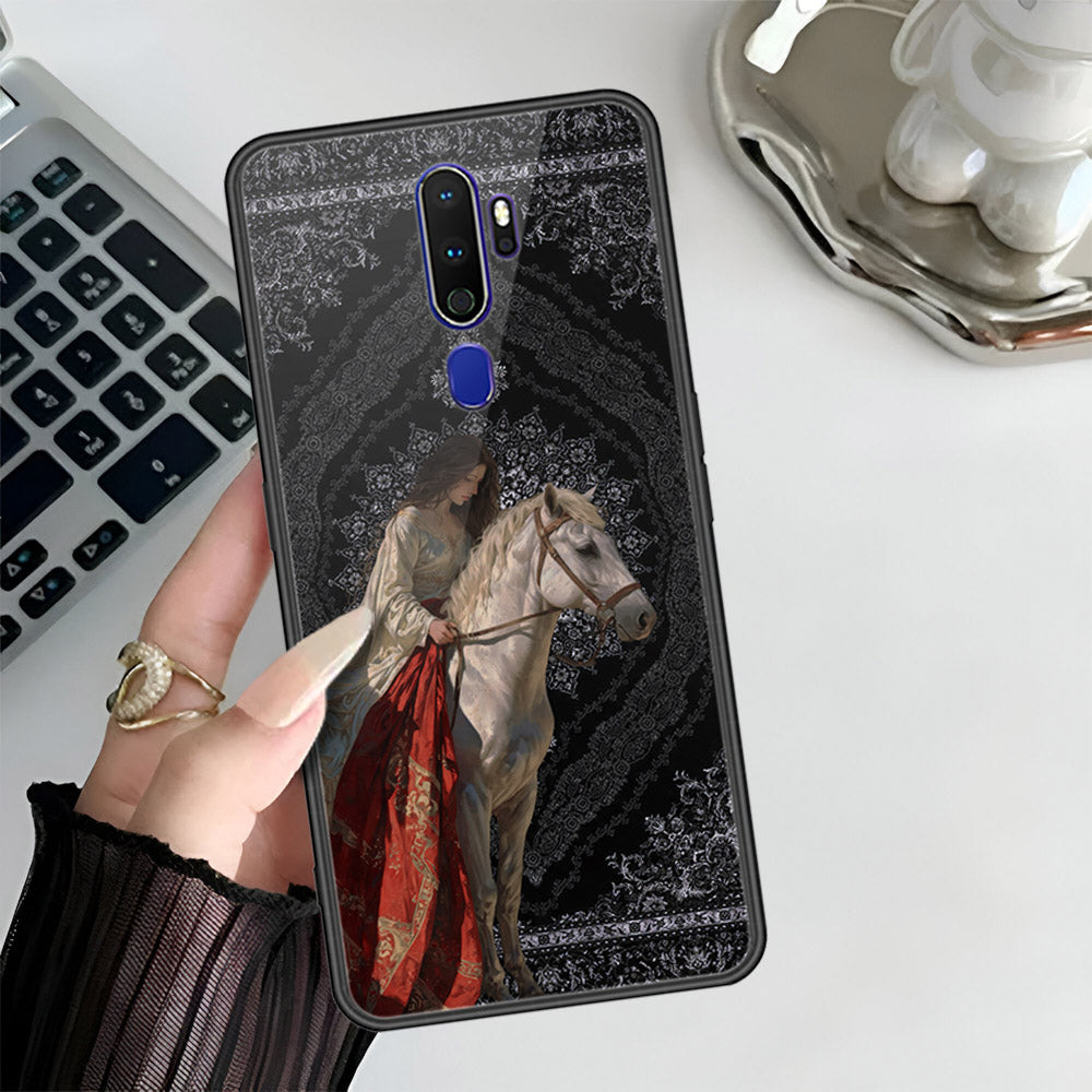 Oppo A9 2020 Cover - Onation Persian Rugs Series 3 - HQ Ultra Shine Premium Infinity Glass Soft Silicon Borders Case